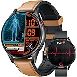 Smartwatch Herren mit EKG+𝐇𝐑𝐕 Blutdruck...