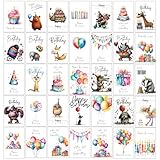 the lazy panda card company 36er Set hochwertige Geburtstagskarten –...