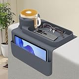 Foyucool Sofatablett, Silikon Couch Tablett, Sofatablett Armlehne mit Dual...