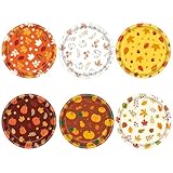 DHAIQC 48 Stück Herbst Pappteller 18 cm, Erntedankfest Partyteller mit...