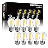 BRIMAX 10 Stück Dimmbare E27 LED Glühbirnen, Warmweiss 2700K, 6W (ersetzt...