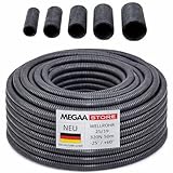 Megaa store Flexibles Leerrohr Wellrohr mit/ohne Zugdraht 320N M16 M20 M25...