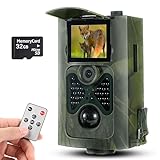 FunKind Wildkamera 24MP 1080P, Wildkamera mit Bewegungsmelder Nachtsicht...