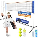 KESSER® Badmintonnetz Tennisnetz | Federballnetz 3-Fach-Höhenverstellbar...