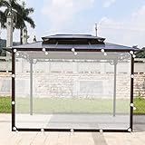 Transparente Abdeckplane 5x4m UV-Schutz Abdeckung für Gewächshaus...
