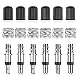 Flintronic Fahrradventil, 6 Stück Fahrradventil Adapter, Fahrrad...