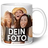 GRAVURZEILE Tasse zum selbst gestalten - Personalisiert mit eigenem Foto -...