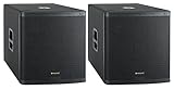 Pronomic C-118SA Aktiv Subwoofer 2X Set - 1600 Watt Peak / 800 Watt RMS -...