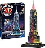 Ravensburger 3D Puzzle Empire State Building bei Nacht 12566 - das...