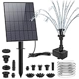 AISITIN Solarbrunnen für Draussen 3.5W, DIY Solar Springbrunnen für...
