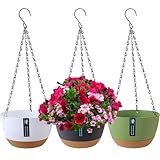 Duscdesp 3 Stück Blumenampel, Blumentopf Hängend für Innen Außen,...
