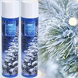 2x 300ml Schneespray Weihnachtsbaum - Schnee Spray Baum Kunstschnee...