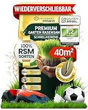 Heimwert Rasensamen schnellkeimend Sommer und Herbst All Saison - Grassamen...