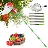 Obstpflücker Diameter 16 cm,3.4m Apfelpflücker,Kirschenpflücker mit...