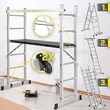 Timbertech® Baugerüst - 4 in1 Arbeitshöhe max 280cm, bis 150kg...