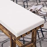 Wasserdichte Outdoor Bankauflage PU Leder 80x40cm Abnehmbare Sitzauflage...