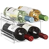Lifewit Stapelbares Weinregal aus Kunststoff für Kühlschrank, Schrank,...
