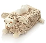 HDmirrorR Hansen Plüsch Schaf Kosmetiktücherbox 25 cm braun Kinder Kind...