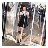 2 mm dicker PVC-Streifenvorhang für Türen, transparent, wärmeisoliert,...