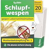 Schlupfwespen gegen Lebensmittelmotten - 1 x 20 Karten - Mit Schlupfwespen...