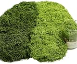 200g Kunstmoos zum Basteln, Künstliches Moos zum Dekorieren, Fake Moos...