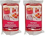 FunCakes Mandelhaltige Zuckermasse (holländisches Marzipan) Passion Red:...