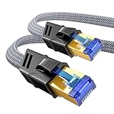 Highwings Cat 8 LAN Kabel 2m, 40Gbps 2000MHz Netzwerkkabel S/FTP Ethernet...