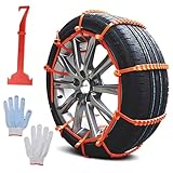 DAZZTIME Schneeketten,20-Stück Universal Schneeketten für Auto,Reifen...