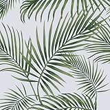 Hode Klebefolie Grün Blätter Möbelfolie Tropical Tapete Selbstklebend...
