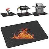 BEZORR Feuerfeste Unterlage, Grillunterlage aus-Glasfaser 36x48inch,...