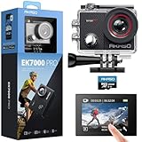AKASO Action Cam 4K30FPS mit 128GB microSDXC Speicherkarte 20MP WiFi 40M...