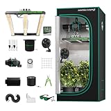 Mars Hydro Growzelt Komplettset,FC1500 Samsung App Fernbedienung Dimmbar...