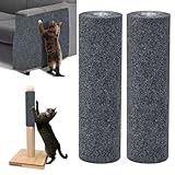 TEUYOE 2 Stück Kratzmatte Selbstklebend, 40 * 200cm Kratzteppich Katze...