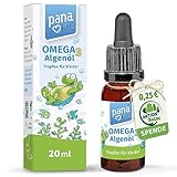 PanaKids Omega 3 Tropfen für Kinder - ab 4 Jahren - 100% Vegan - 20 ml -...