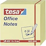 tesa Notes Haftnotizen, 400 Blatt, gelb, 7,5cm x 7,5cm, 56675-00000-05