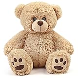 LotFancy Teddybär Plüschtier Kuscheltiere 43 cm, großer Braunbär,...