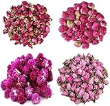 TooGet Getrocknete Natürliche Blumen Umfassen Rote Rosenblüten,...