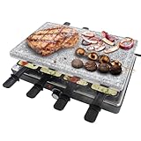 Aufun Raclette Grill für 8 Personen, 1400W Elektro Tischgrill mit...
