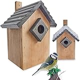 zooprinz Stabiler Nistkasten für Wildvögel/Gartenvögel - mit sicherem...