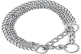 TRIXIE Zug-Stopp-Kettenhalsband Größe L–XL: Halsumfang 55 cm/2,5 mm in...