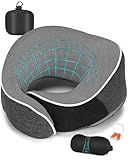 Acacomft Nackenkissen Flugzeug, Nackenhörnchen Erwachsene Memory Foam...