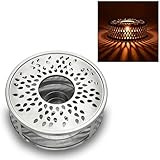 Creano Stövchen aus Edelstahl mit Teelichthalter - stabil klappert Nicht -...