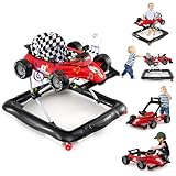 GOPLUS 4-in-1 Lauflernwagen, Lauflernhilfe für Babys mit 3-fach...