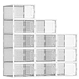 MYHMCT Schuhboxen, 12er Pack Schuhboxen Stapelbar, Schuhorganizer...