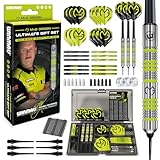 WINMAU MvG Dart Soft Tip Geschenkset - 50-teiliges Dart Set mit 4 Sätzen...