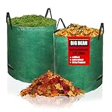 BigDean Gartenabfallsack XXL 272L im 2er Set - Polypropylen-Gewebe 150g/m²...