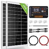 ECO-WORTHY 240 Watt Solarpanel kit Off-Grid System: 2 Stück 120W...