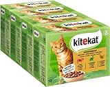 Kitekat Katzenfutter Nassfutter Jagdschmaus in Sauce, 48 Portionsbeutel (4...