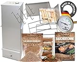 Angel Berger XXL Premium Räuchertonne I Tragbarer Smoker 65-100cm I für...