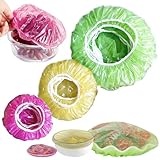 PIWOSGOL 60 Stück Elastische Frischhaltebeutel, Abdeckhauben für...